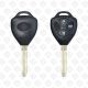 TOYOTA FLOWER REMOTE HEAD KEY TOY43 BLADE 3 BUTTONS - AFTERMARKET
