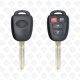 2014 TOYOTA REMOTE HEAD KEY SHELL 4 BUTTONS TOY43 BLADE - AFTERMARKET