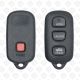 TOYOTA REMOTE SHELL 3+1 BUTTONS - AFTERMARKET