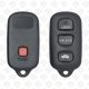 TOYOTA REMOTE SHELL 3+1 BUTTONS - AFTERMARKET