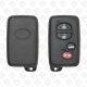 TOYOTA SMART KEY SHELL BLACK COLORE 4 BUTTONS - AFTERMARKET