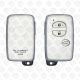 TOYOTA SMART KEY SHELL SILVER COLOR 3 BUTTONS - AFTERMARKET